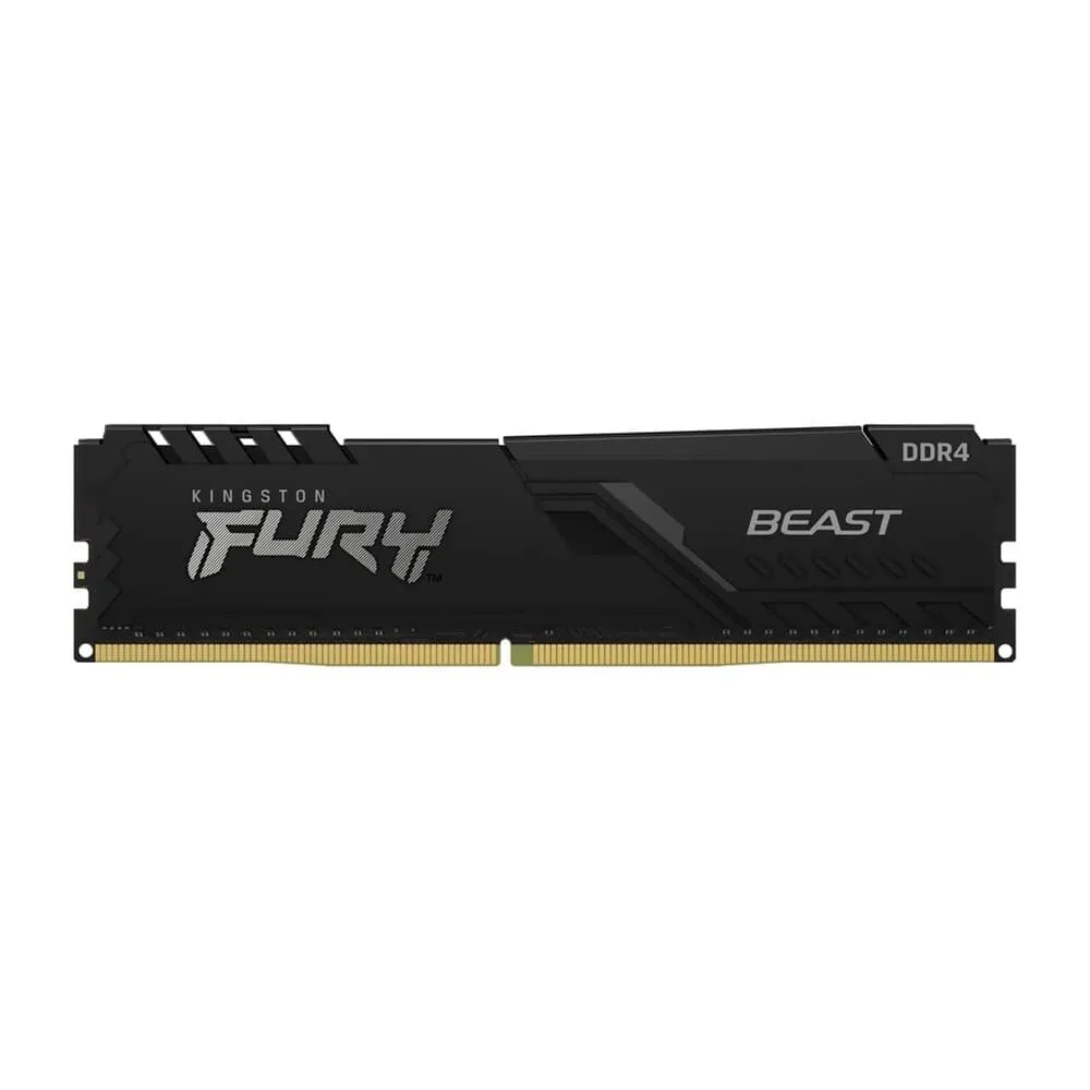 Memria Ram Kingston Fury Beast, 8gb, 3200mhz, Ddr4, Cl16, Preto - Kf432c16bb/8